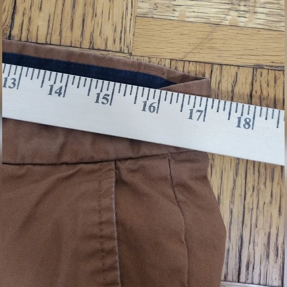 H & M Pants Brown Straight Leg Relaxed Fit Size 34 x 32 Chinos - Picture 4 of 7